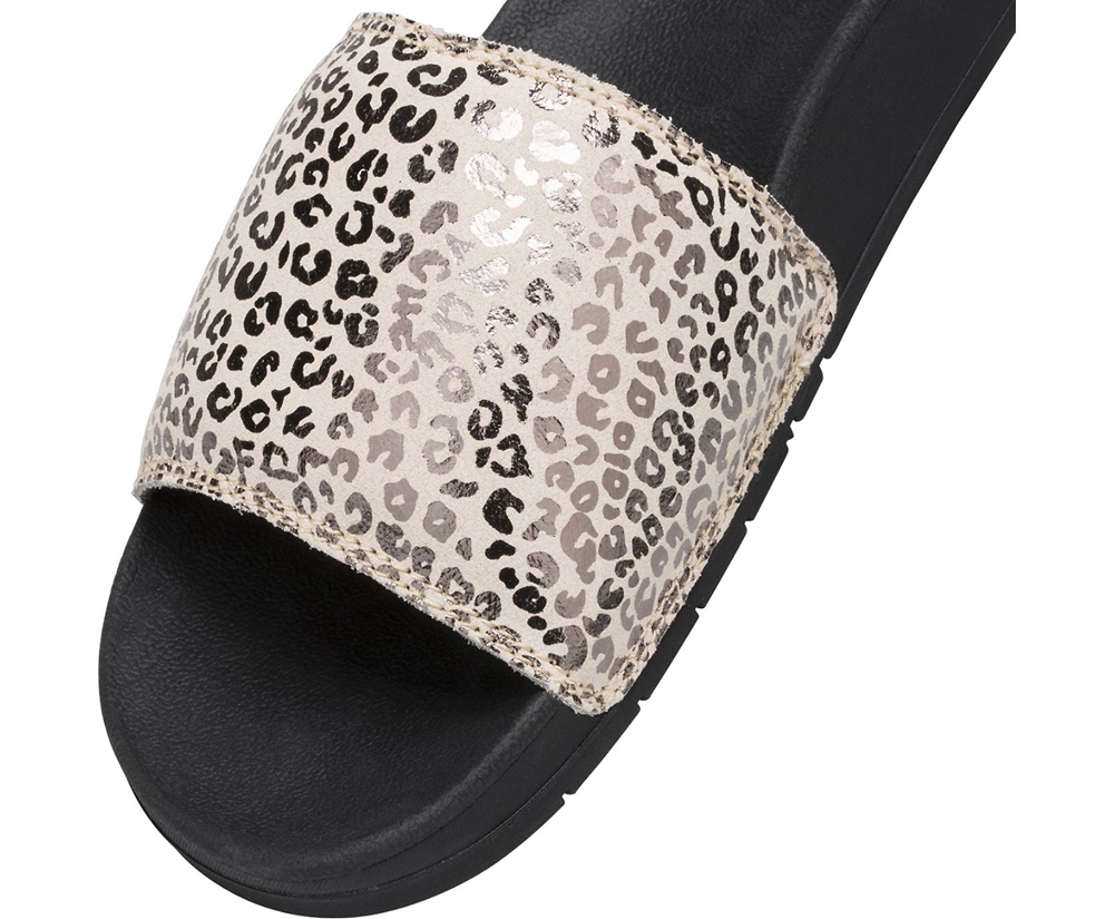 Keds Sandals Black/Gold - Bliss II Leather Leopard - Womens NXMZYC-276